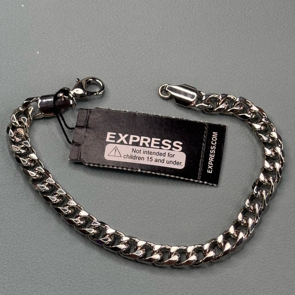Express Silver Chain Bracelet